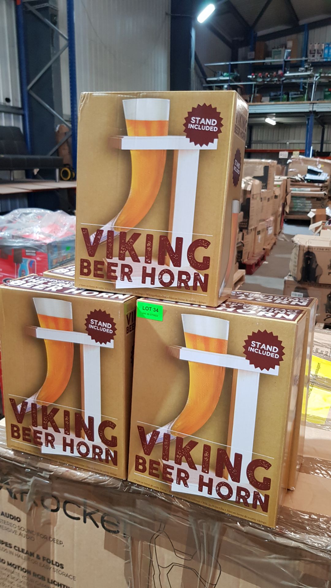 (34/5J) Lot RRP £120. 5x Viking Beer Horn With Wooden Stand RRP £20 Each. (All Units Appear As Ne... - Image 4 of 4