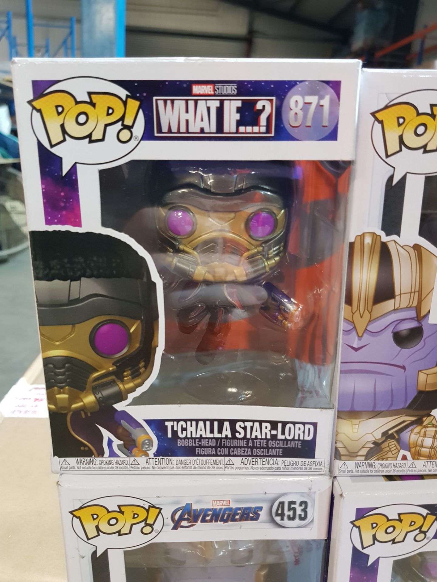 (69/5I) Lot RRP £90. 6x Marvel Funko Pop Items. To Include 3x TÕChalla Star Lord 871, 2x Thanos 4... - Image 5 of 7