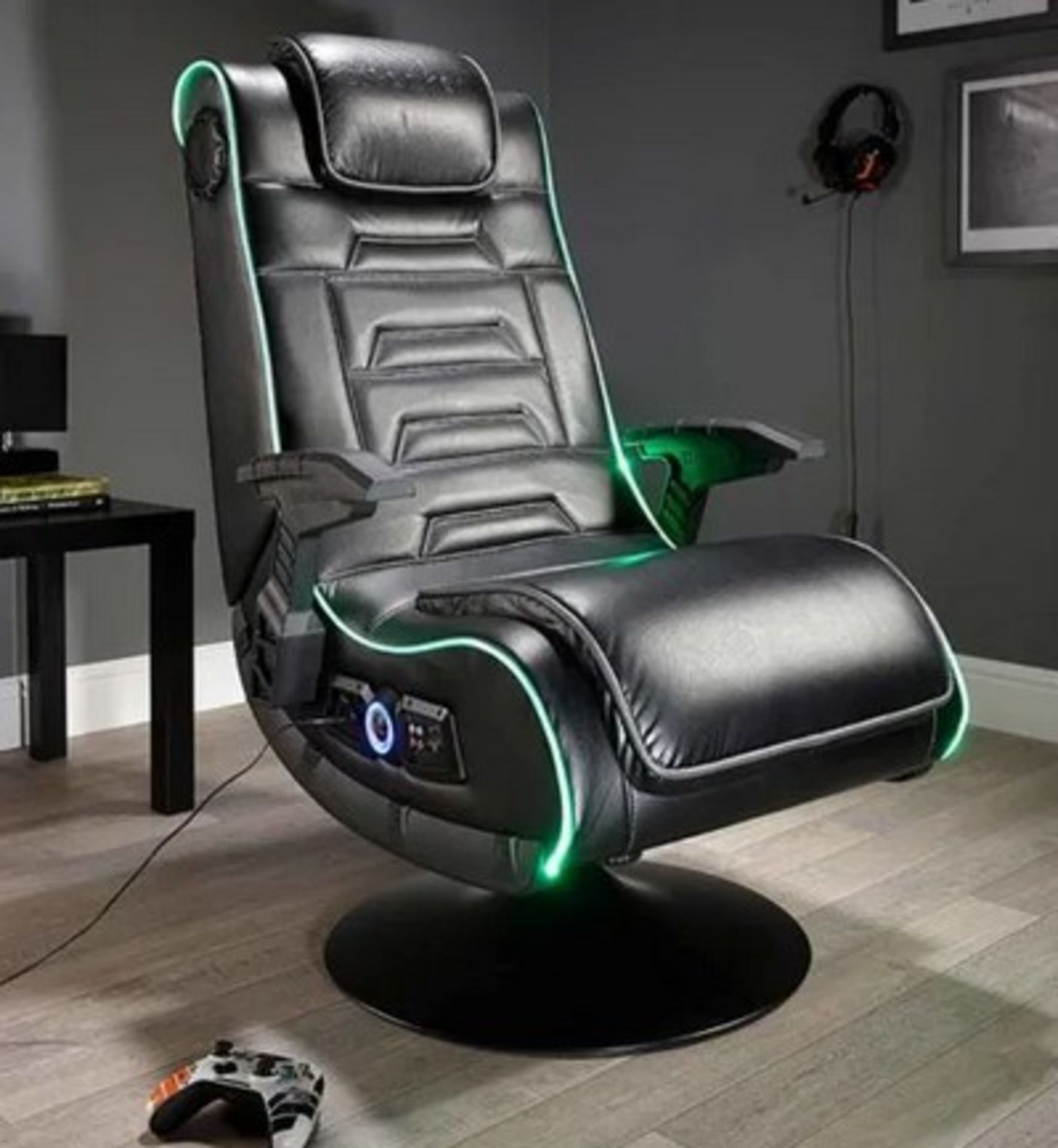 (8/P) RRP £299. X Rocker Evo Pro 4.1 LED Light Up Gaming Chair. Approx Dimensions: (H1080x W635x... - Image 3 of 4