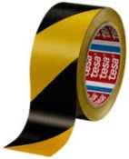 Brand New Pack Of 6 Tesa Professional Yellow And Black Marking Tape 33M X 50Mm RRP £65 Per Pack