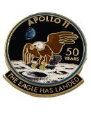 Apollo 11 50th Anniversary Limited Edition Pin, NASA Flown Metal!