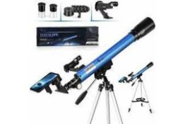 Brand New Telmu F36050M Telescope for Astronomy with H6 Mm and H20 Mm Eyepieces