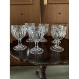 Six Vintage Pub Ale Glasses