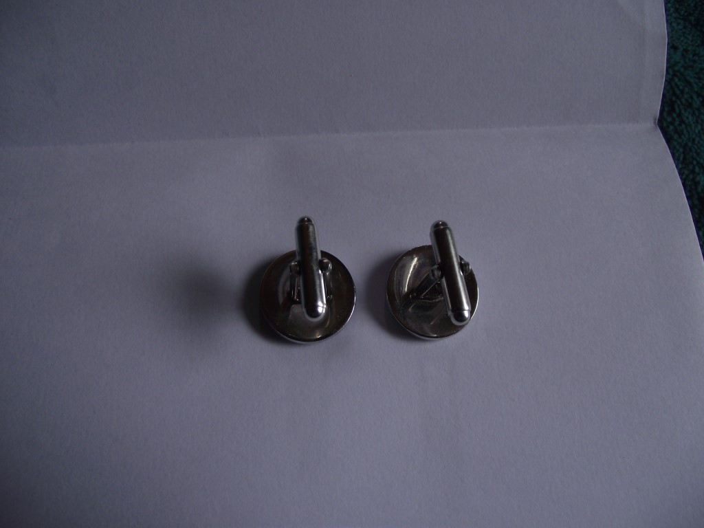 925 Sterling Silver & Enamel Globe Cufflinks with Swivel Back by """"Fine Enamels"""" - Image 4 of 10