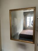 Large Mid-Century Mirror in Gilt Frame