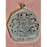 Commerative Medal Pendant Sterling Silver