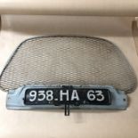 Original Renault Estafette van front grill and reg number 938.HA.63, 1963