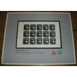 James Cauty - CNPD001-1VIC – (Black) SIGNED & MOUNTED MINT SHEET No. 18/50 - CNPD (2005)