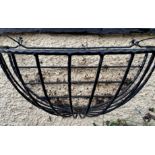 Vintage style Metal Horse Half Round Hay Rack Basket Garden Planter