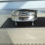 Solid Silver Trinket Box, four legs 1918