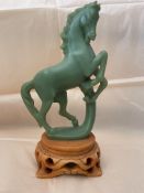 Green Horse Figurine
