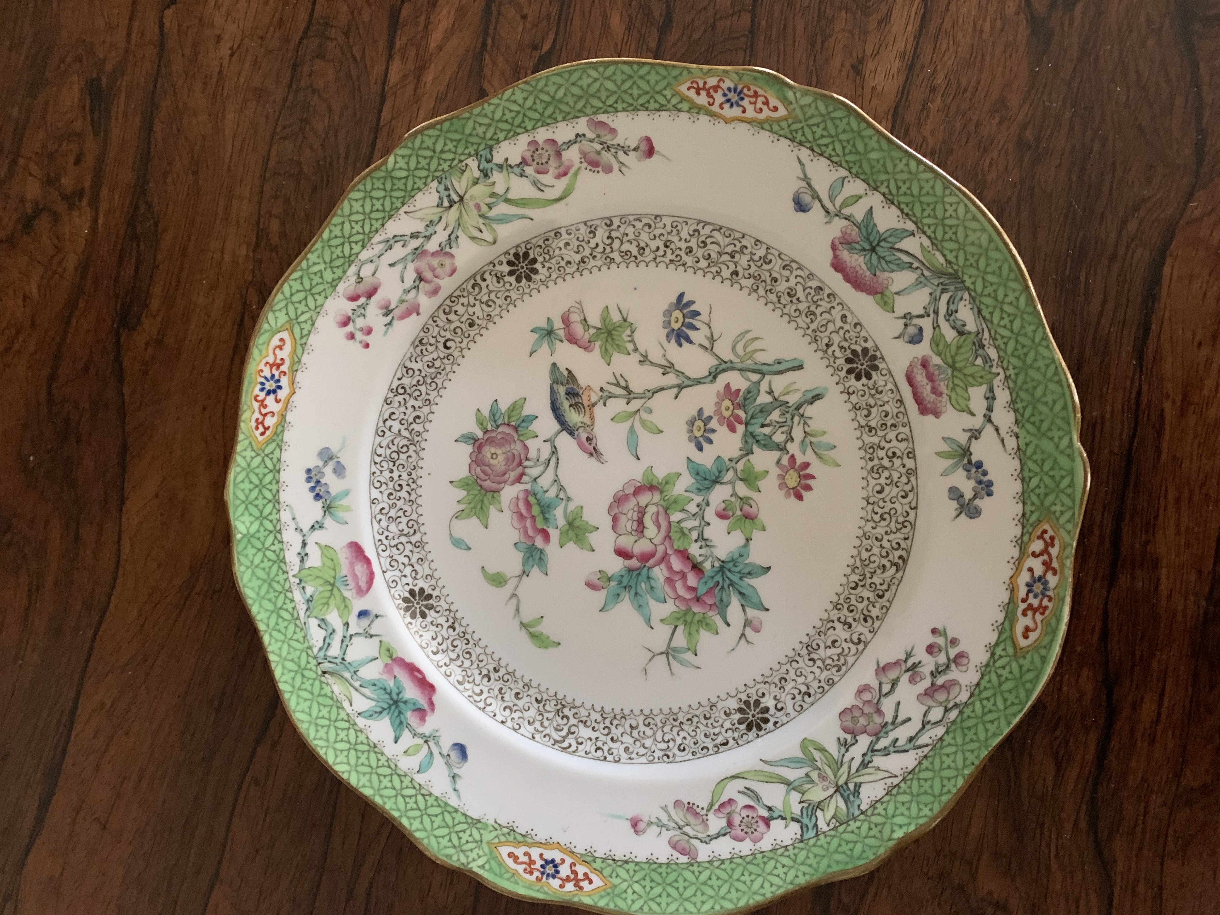 Rare c1836 Felspar Porcelain Fruit/Dessert Plates and Two Serving Compotes