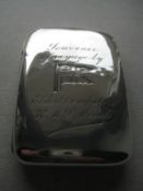 Rare Elder Dempster R.M.J Mendi Engraved Silver Cigarette Case