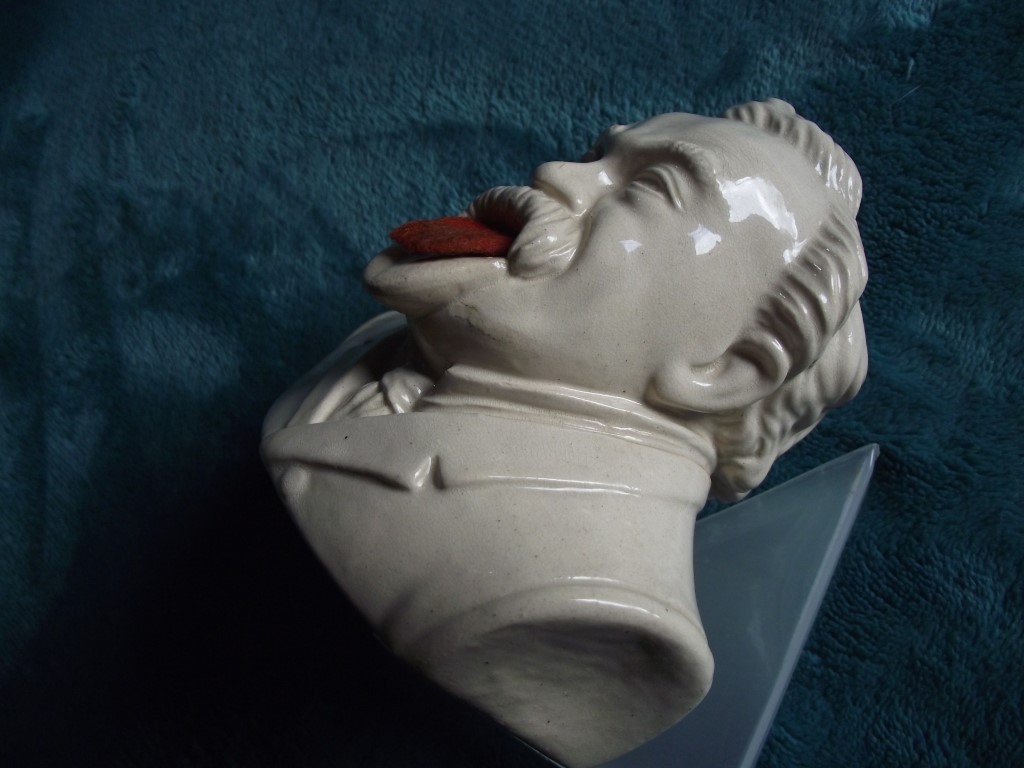 Rare - Antique Lloyd George head stamp damper with original red felt - circa 1914 - Bild 8 aus 10