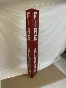 Antique Metal Stage ‘Fire Alarm’ Sign From New Theatre, Oxford, C1957.