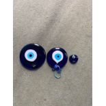 Vintage Blue Turkish Evil Eyes