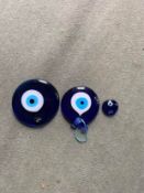 Vintage Blue Turkish Evil Eyes