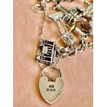 Sterling Silver 925 Charm Bracelet