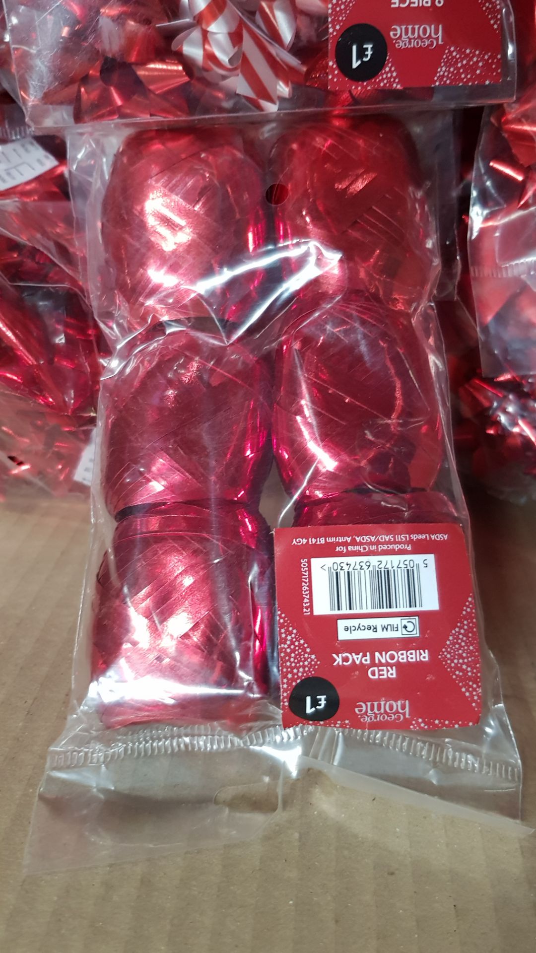 (44/1E) Lot RRP £92. Approx. 92x Bow & Ribbon Packs RRP £1 Each. (Approx. 86x Red Bow Pack, 5x Red.. - Image 4 of 6