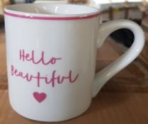 (94/2C) Lot RRP £90. 6x Hello Beautiful Mug 6PK RRP £15 Each. (All Units Are New).