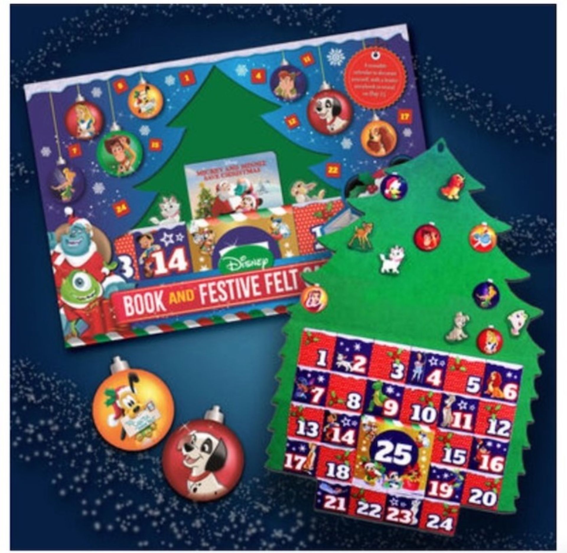 (24/1C) Lot RRP £100. 5x Disney Mickey & Friends Colouring Book And Festive Felt Calendar RRP £20...