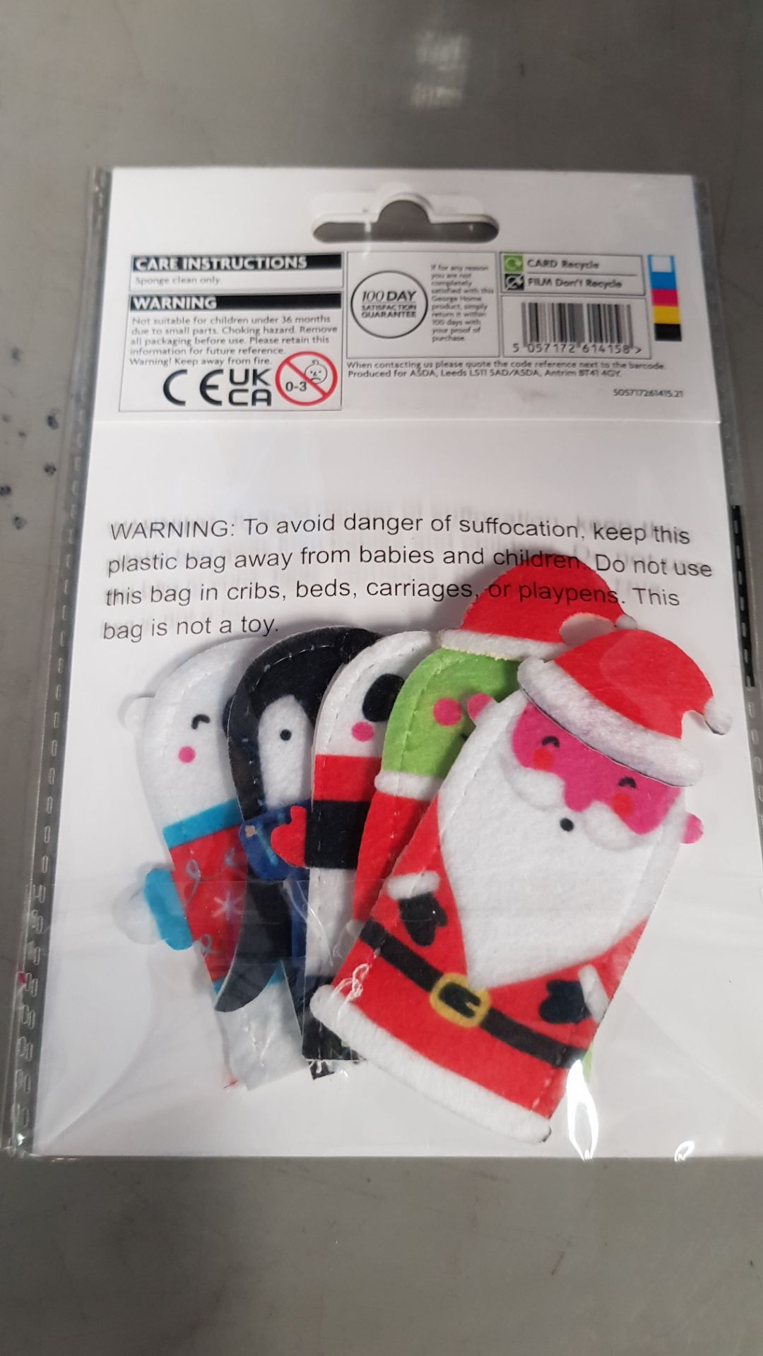 (132/1A) Lot RRP £112. Approx. 56x 5 Christmas Finger Puppets Pack RRP £2 Each. (All Units Are New.. - Image 4 of 4