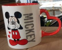 (85/2B) Lot RRP £120. 4x Disney Mickey & Minnie Valentines Mug 8PK RRP £30 Each. (All Units Are N...