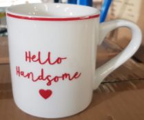 (95/2C) Lot RRP £67.50. 3x Hello Beautiful Mug 6PK RRP £15 Each. 1x Hello Handsome Mug 6PK RRP £1...