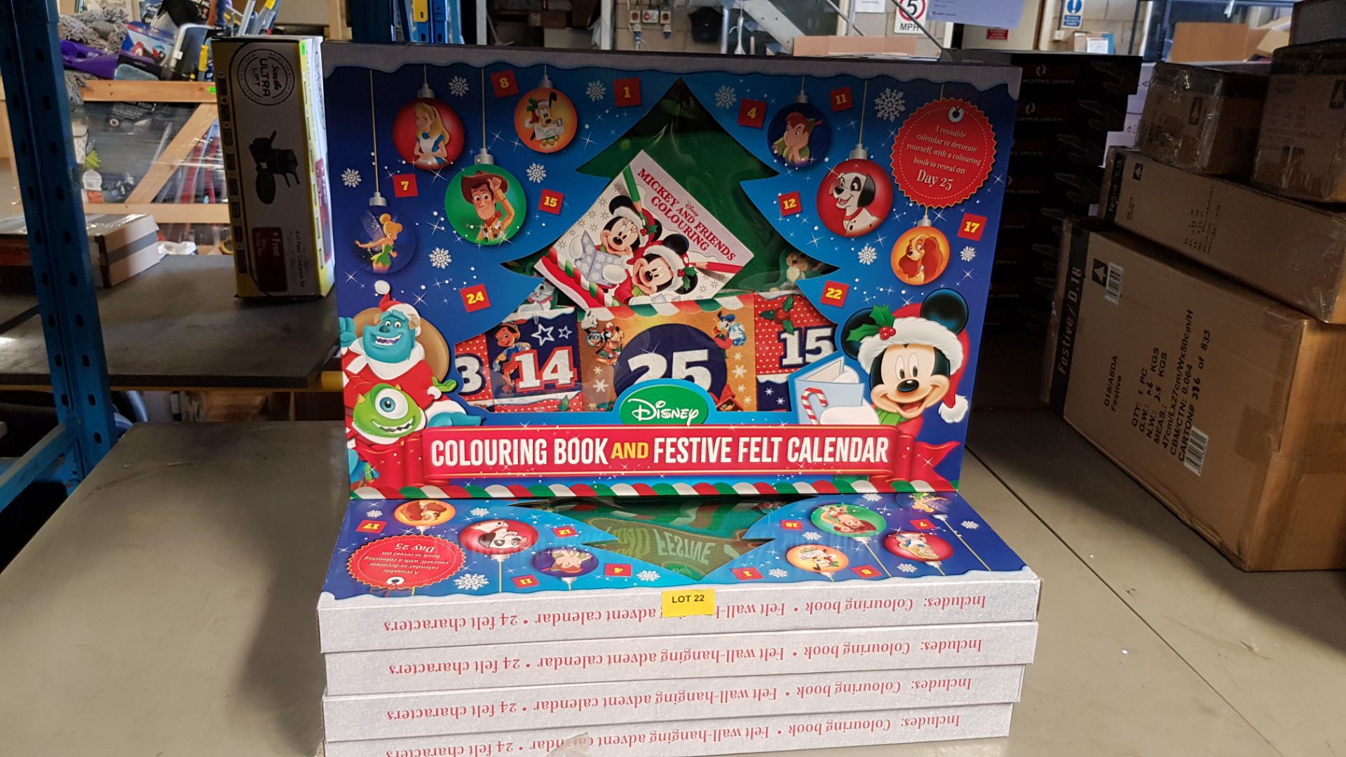 (22/1C) Lot RRP £100. 5x Disney Mickey & Friends Colouring Book And Festive Felt Calendar RRP £20... - Image 2 of 2