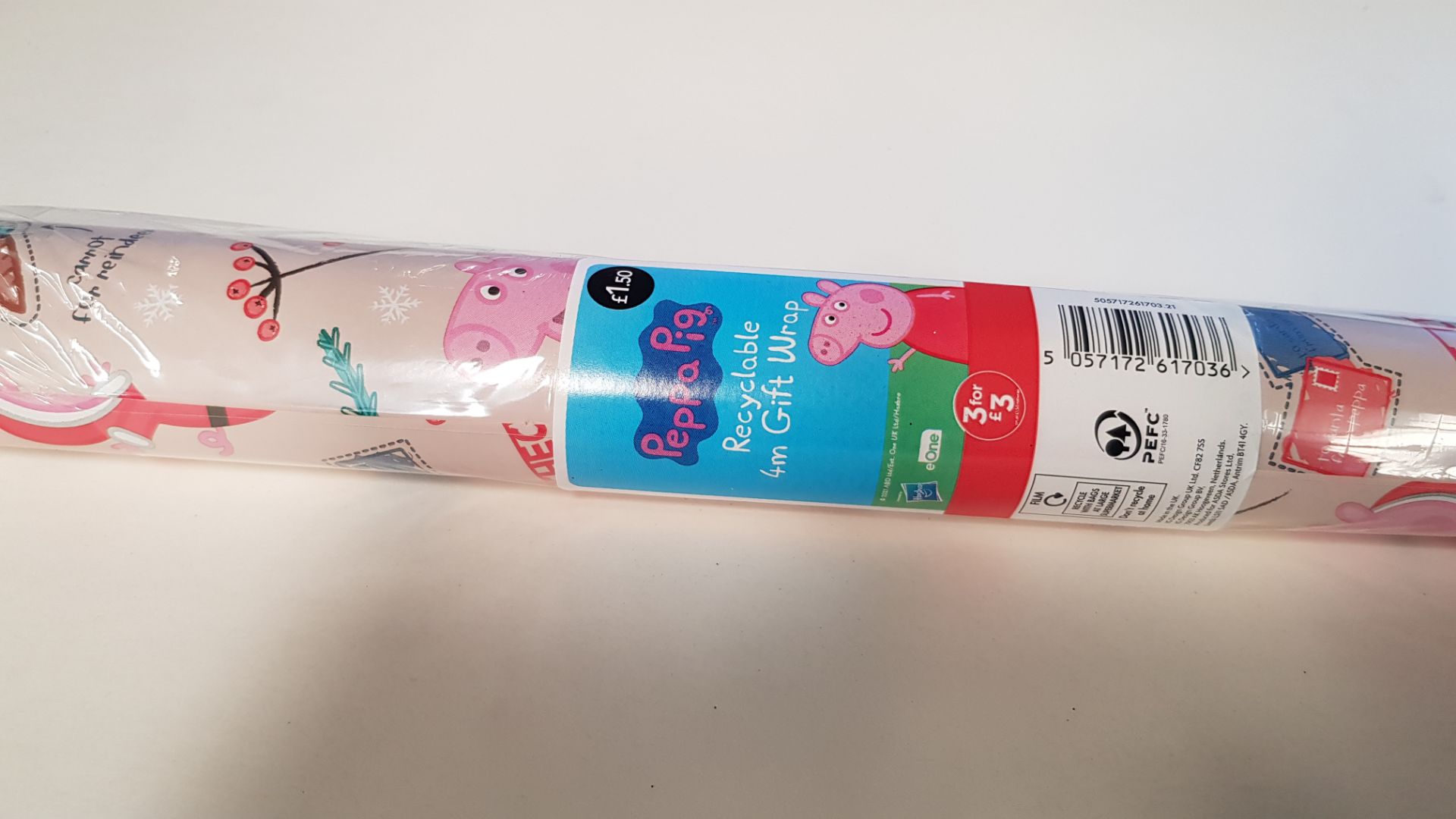 (43/1D) Lot RRP £100. Approx. 67x Peppa Pig Recyclable 4M Gift Wrap RRP £1.50 Each. - Image 3 of 3