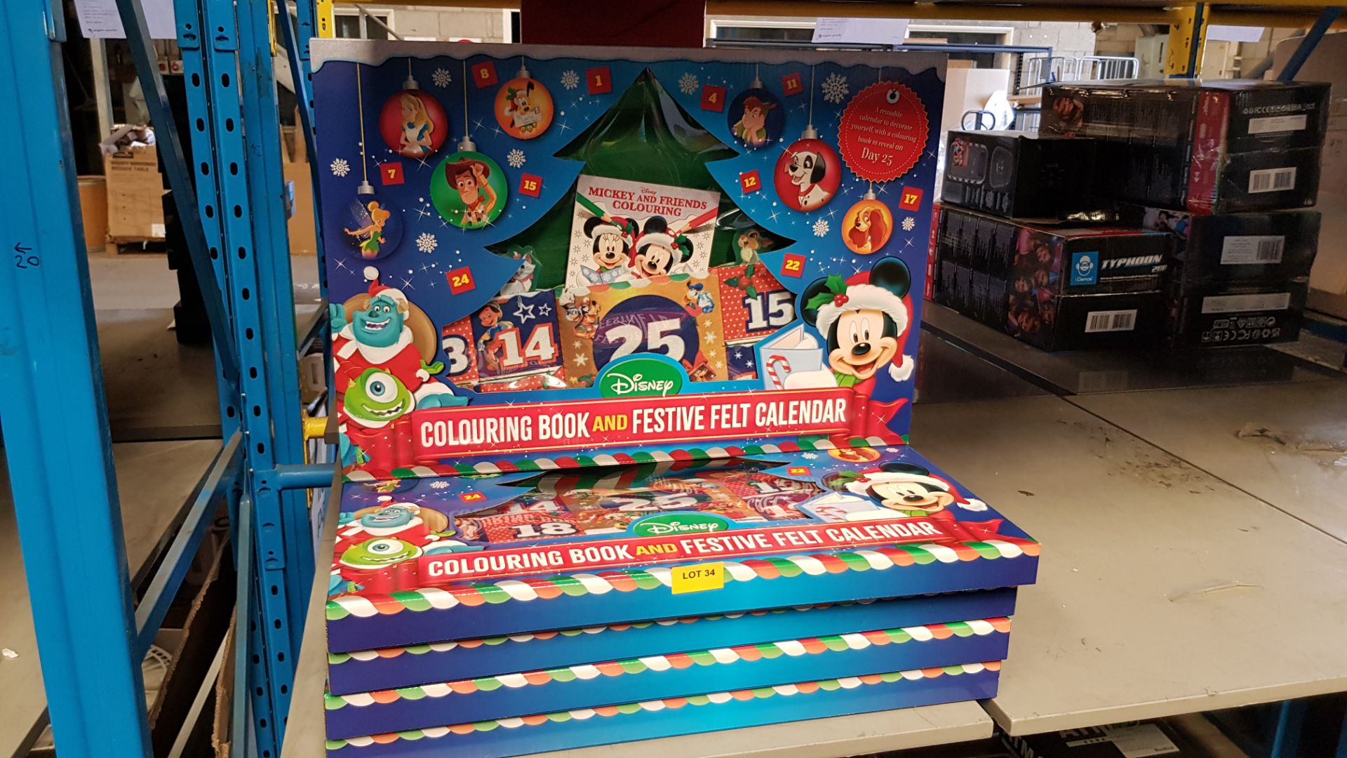 (34/1C) Lot RRP £100. 5x Disney Mickey & Friends Colouring Book And Festive Felt Calendar RRP £20... - Image 2 of 2