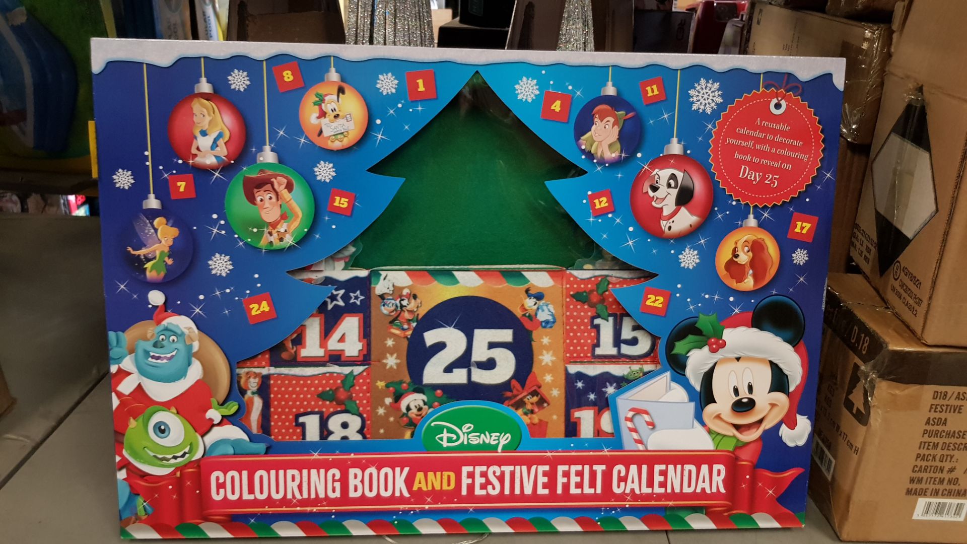 (47/1C) Lot RRP £100. 5x Disney Mickey & Friends Colouring Book And Festive Felt Calendar RRP £20... - Image 2 of 3