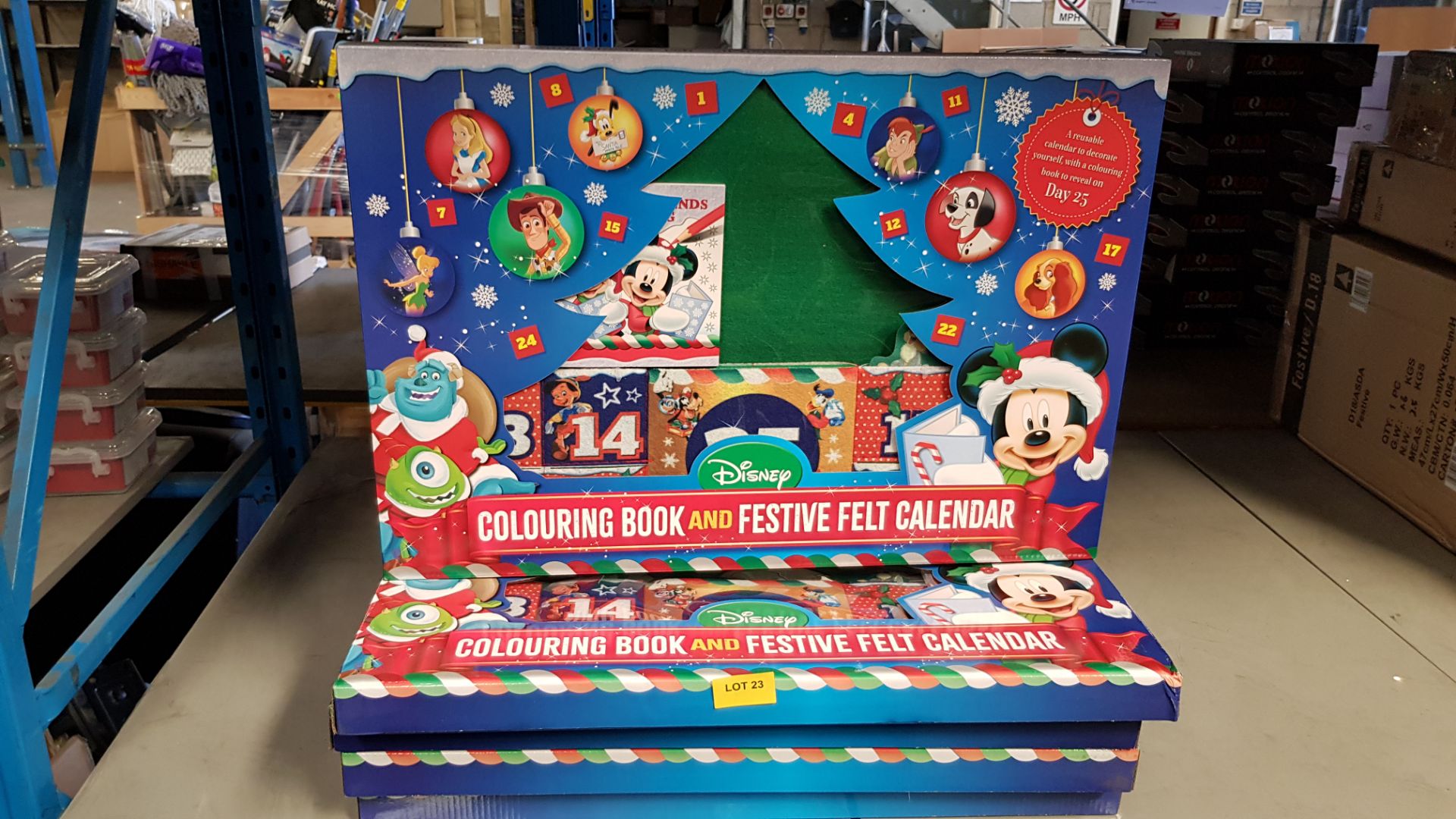(23/1C) Lot RRP £100. 5x Disney Mickey & Friends Colouring Book And Festive Felt Calendar RRP £20... - Image 2 of 2