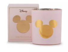 (114/2E) 5x Disney Mickey Mouse Scented Candle RRP £5 Each. 4x Harmony Silk Rose & Cotton Scented...