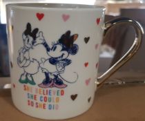 (81/2F) Lot RRP £90. 3x Disney Minnie Gold Mug 8PK RRP £30 Each. (All Units Are New).