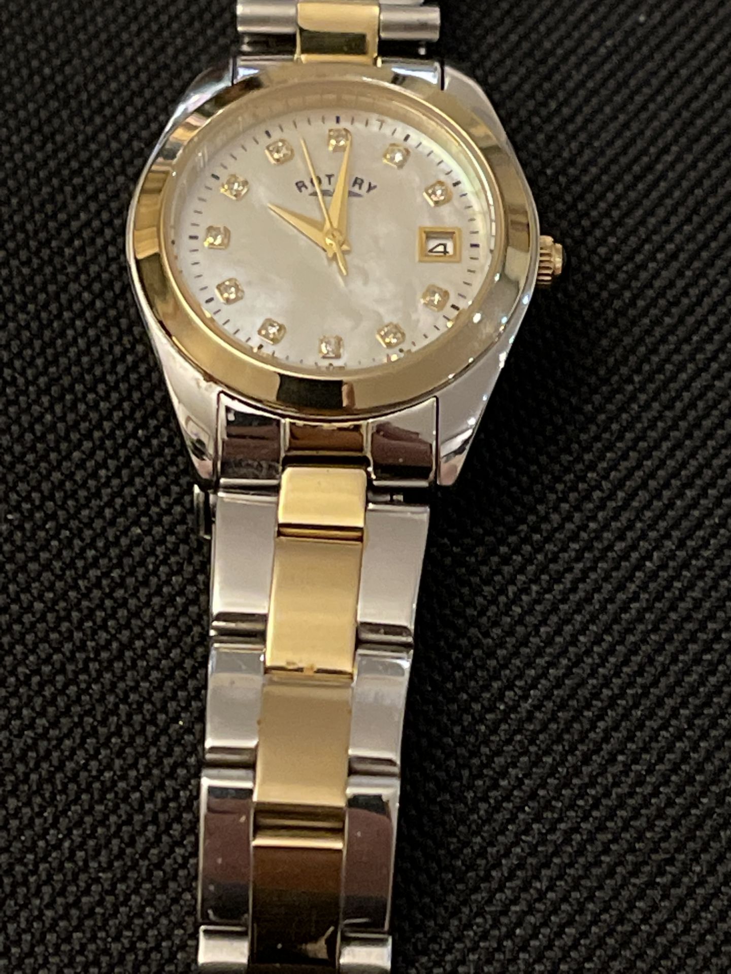 Rotary Ladies Quartz Watch, Day Date, Stainless Steel Bracelet, Gold Plated - Image 2 of 3