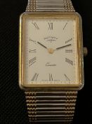 Gents' Classic Thin Quartz Watch, Gold Bracelet