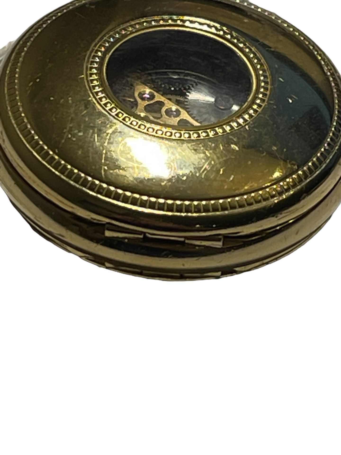 Gold Plated Mechanical Rotary Pocket Watch RRP £209 - Ex Demo from our Private Jet Charter - Image 11 of 11