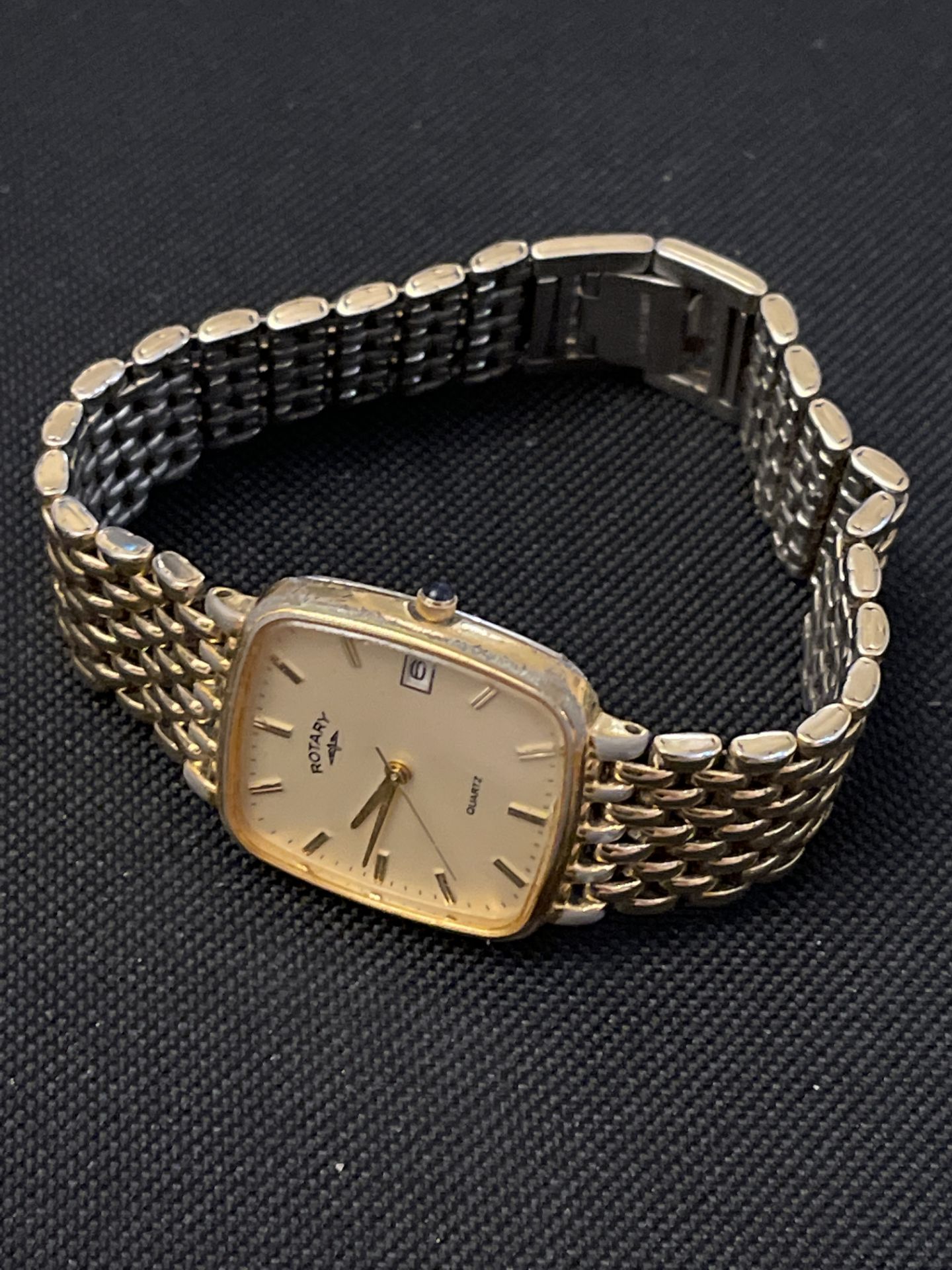 Men’s Rotary Slimline Quarts Watch, Gold Plated Bracelet - Image 4 of 4