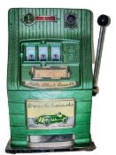 1930s Mills """"Black Beauty"""" Brooklands/ERA Fruit Machine - for Display Only or Parts