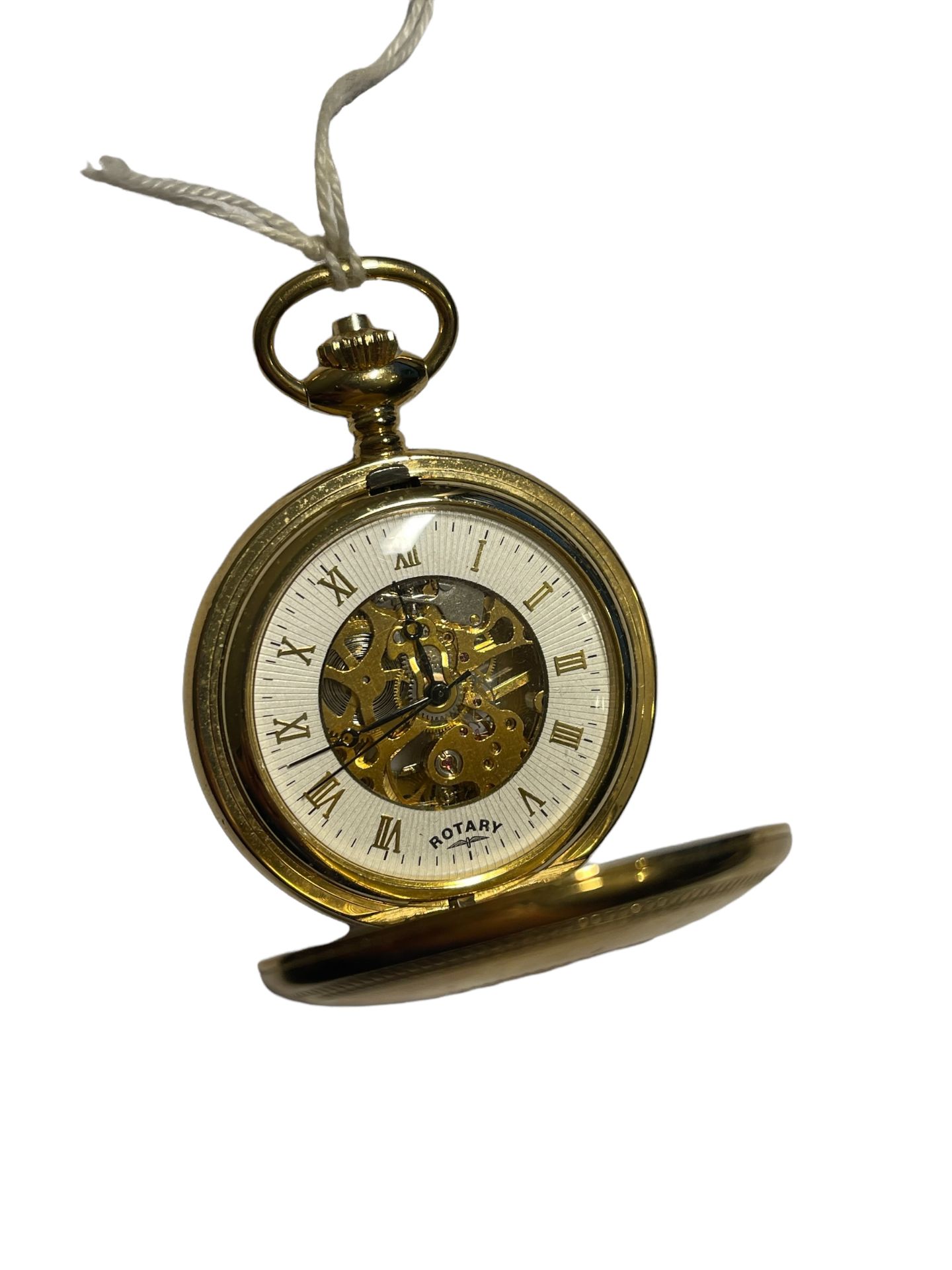 Gold Plated Mechanical Rotary Pocket Watch RRP £209 - Ex Demo from our Private Jet Charter