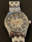 Men’s Skeleton Automatic Watch, made by Rotary