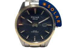 Pulsar Stainless Steel Men's Quartz Battery Watch - Surplus Stock/Ex Demo from Private Jet Charter..