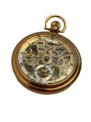 Gold Plated Skeleton Pocket Watch RRP £299 - Ex Demo or Return Stock from Private Jet Charter