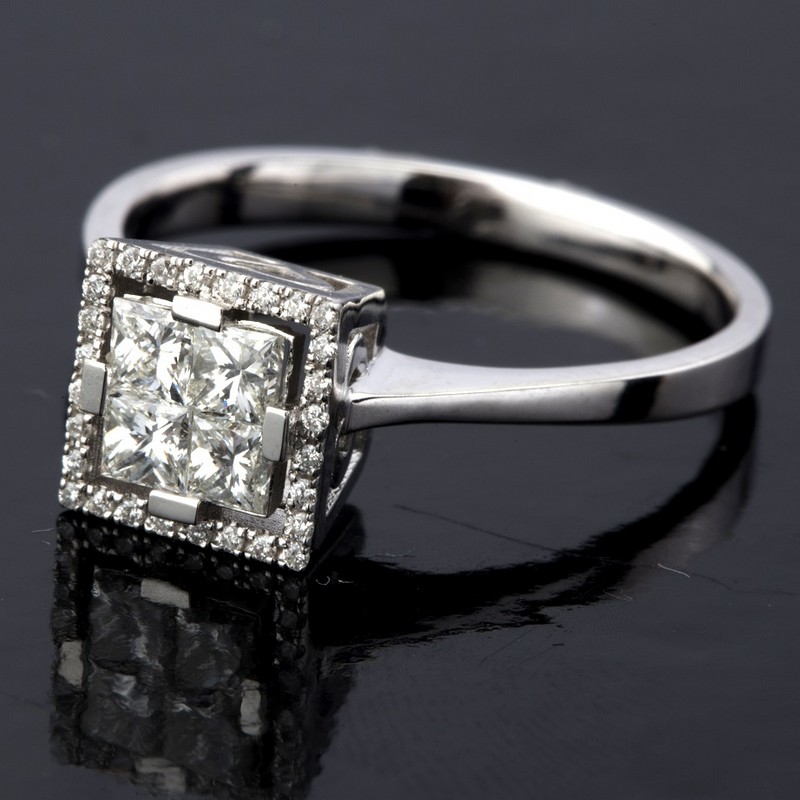 Certificated 14K White Gold Diamond Ring / Total 0.47 ct - Image 3 of 8