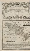 Britannia Depicta E Bowen c1730 Map Flintshire Denbigh Wrexham Bangor Chester.