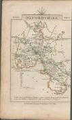 John Cary’s 1791 Rare 230 Yrs Old Engraved Map Nottinghamshire & Oxfordshire.