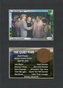 The Quiet Man John Wayne Mount ed Card & a Irish 1952 Coin Display Gift Set.
