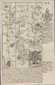 Britannia Depicta E Bowen c1730 Map Ipswich, Norwich, Cromer Alesham Cromer.