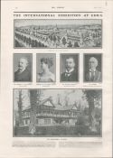 Cork 1902 International Exhibition Antique Print